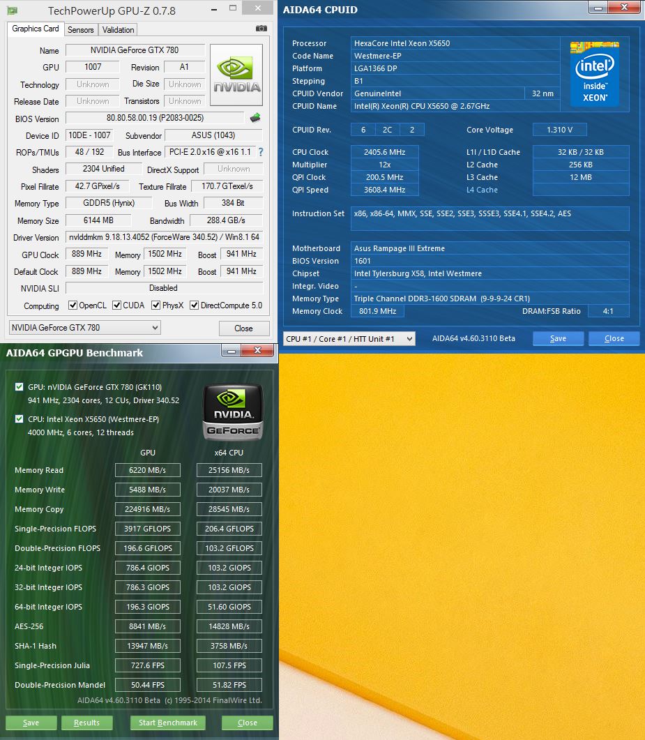 [XF] 老U配高階顯卡 Intel Xeon X5650+ASUS STRIX GTX780 6G效能測試