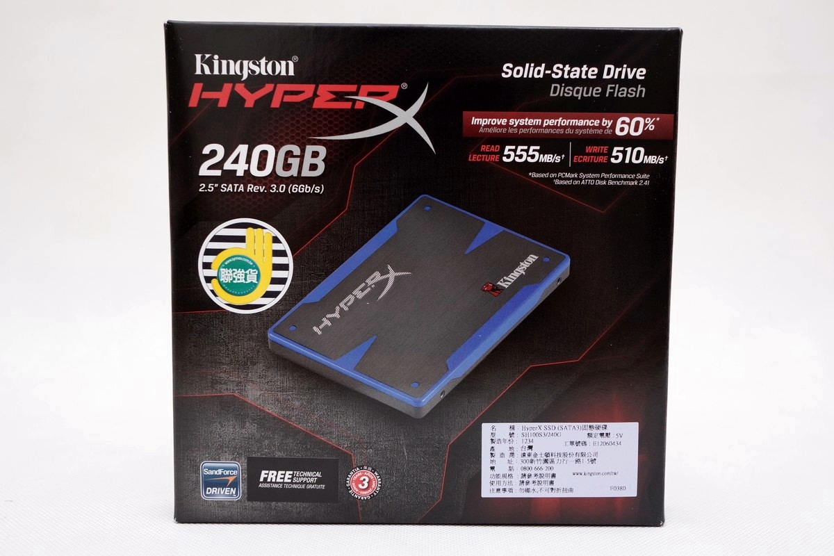 [XF] 優質SSD下殺4K有找 能不心動嗎? Kingston HyperX SSD 240GB評測