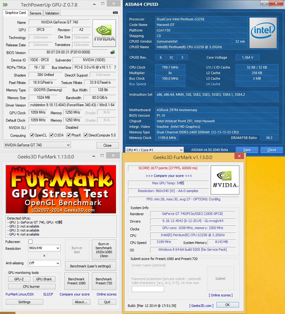 [XF] 平價能效組合 體現G3258超頻快感 ASRock Z97M Anniversary+Kingston Fury DDR3+Antec H2O 650評測
