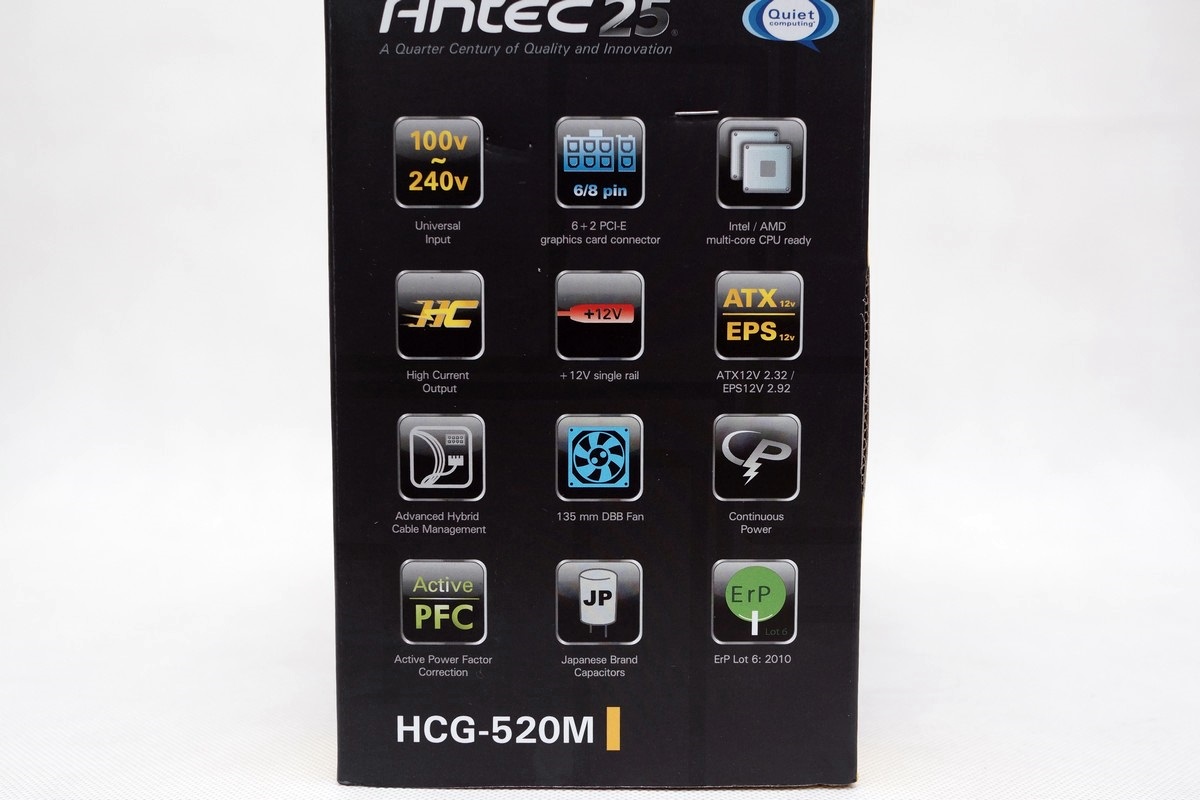 整綫便利 銅牌效率 Antec HCG-520M 520W POWER簡測