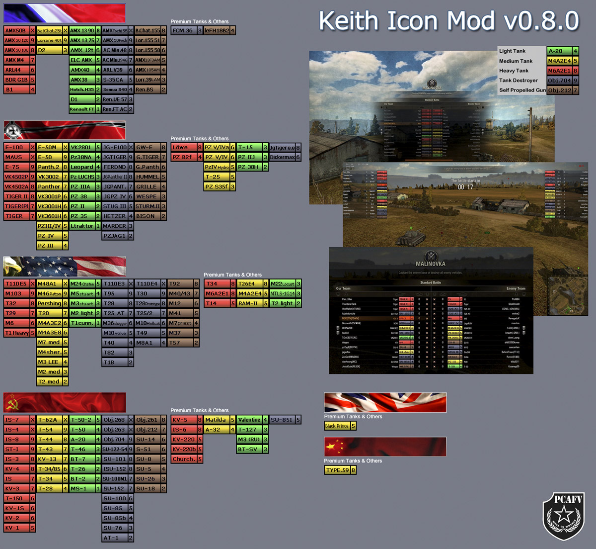 【MOD】 Keith Icon Mod v0.8.0 開放下載 @戰車世界 World of Tanks 哈啦板 - 巴哈姆特